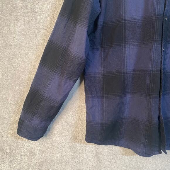 Abercrombie & Fitch Flannel‎ Shirt Medium Button Up Plaid Camp Casual Outdoor - Picture 7 of 13